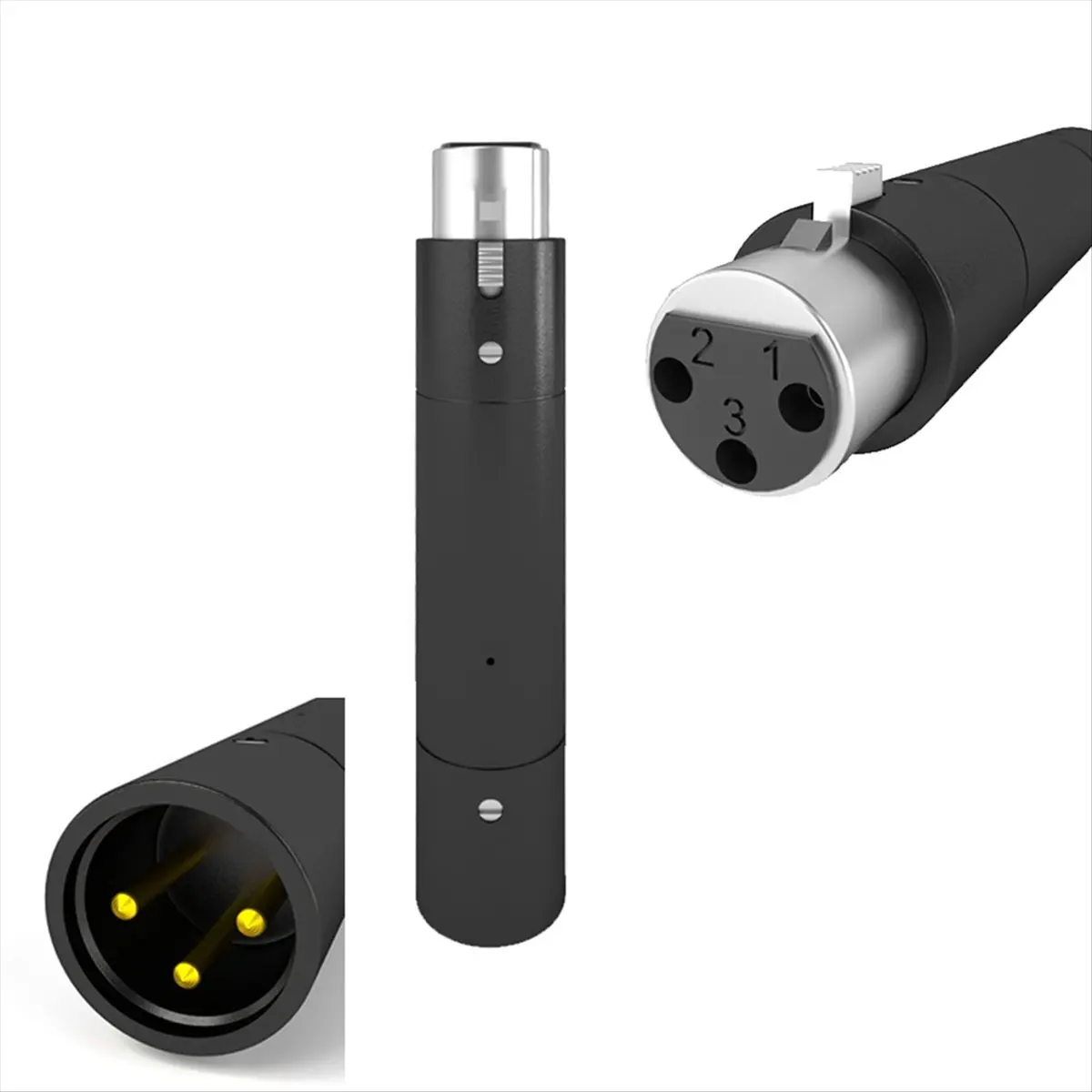 (DT37) Professional XLR 3Pin 48V Phantom Power Adapter for Dynamic Microphone 28Db Gain PreAmp Adaptor