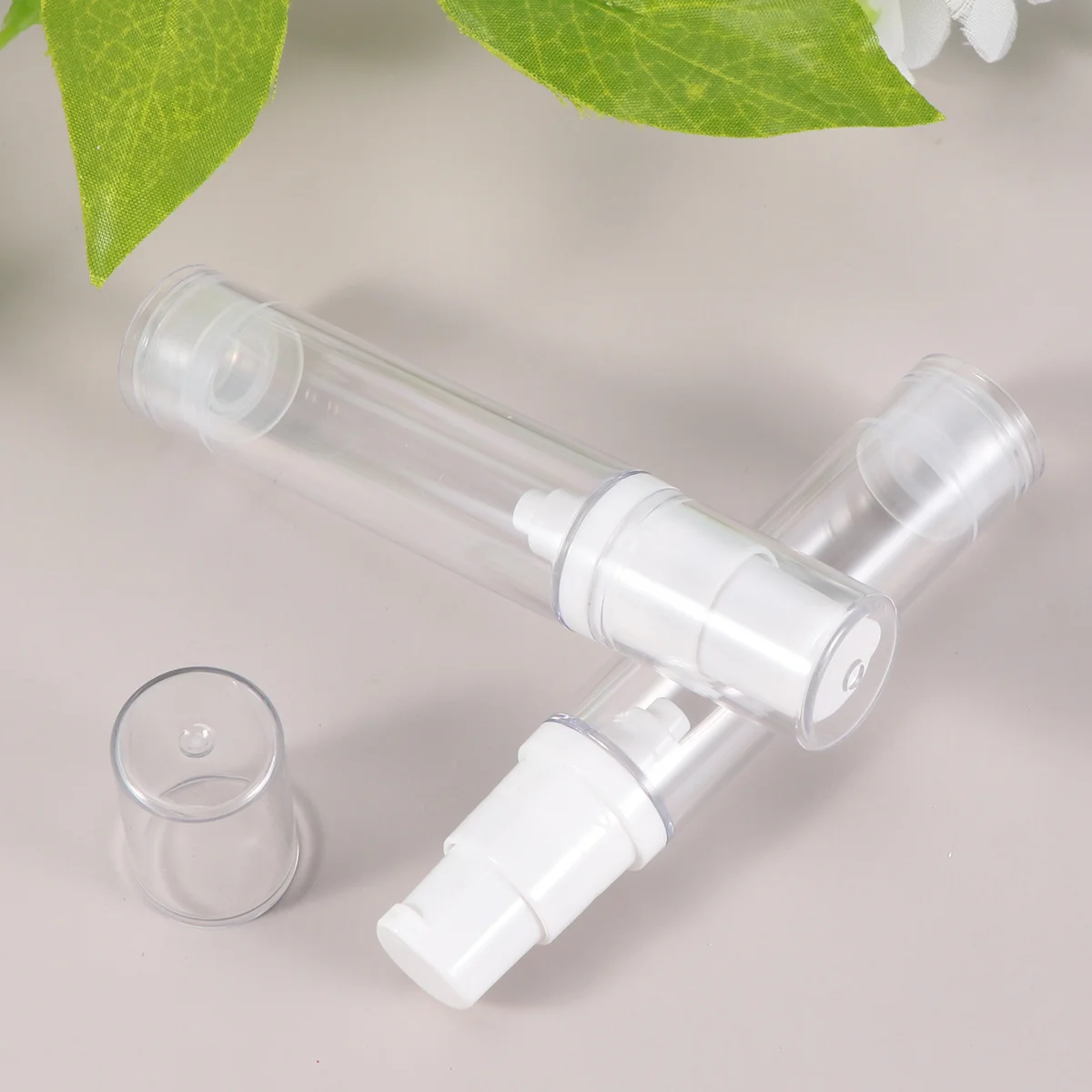 

4pcs 10Ml Press Pump Lotion Bottle Refillable Portable Sprayers Transparent Empty Storage Container Pump Bottles