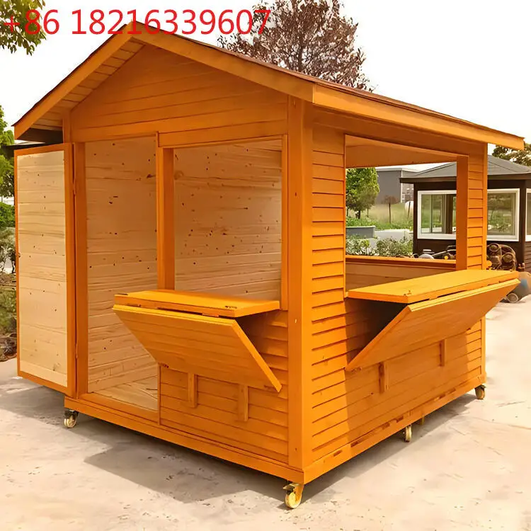 

Наружный консервант из дерева, киоск для закусок, бревенчатая кабина, подвижный киоск для билетов