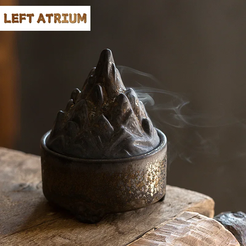 

Винтажная керамическая проволочная курильница, домашняя домашняя курильница в стиле дзен, курильница из агарового дерева, сандаловая горелка, тибетский держатель для благовоний