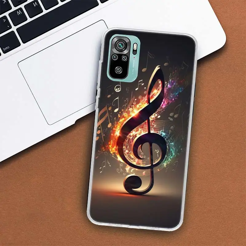 Piano Keys Musical Phone Case For Xiaomi Redmi Note 13 Pro Plus 5G Cover 12 12C 10X 10C 10A 9 10 9T 9C 9A 8A 8 7A 7 6A 6 S2 K40