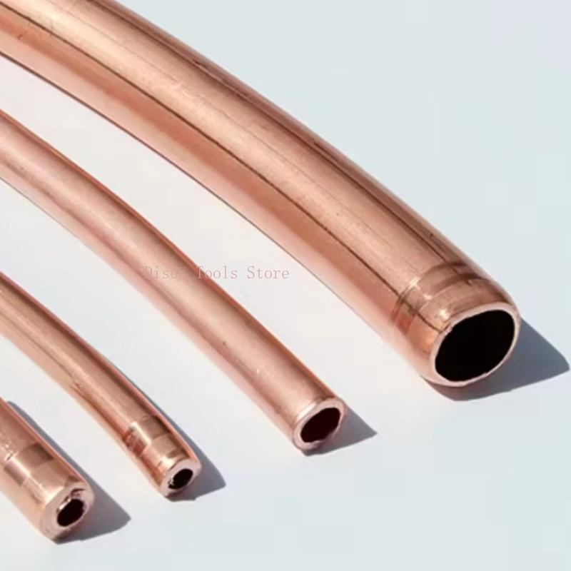 T2 Purple Copper Coil Tube Capillary Copper Pipe Pure Soft Air Conditioning Copper Tube OD 1.6-12mm