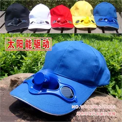 outdoors Solar fan hat Summer sunshade hat Cotton solar baseball hat with fan Fishing cap running cap alpine hat Camping Hat