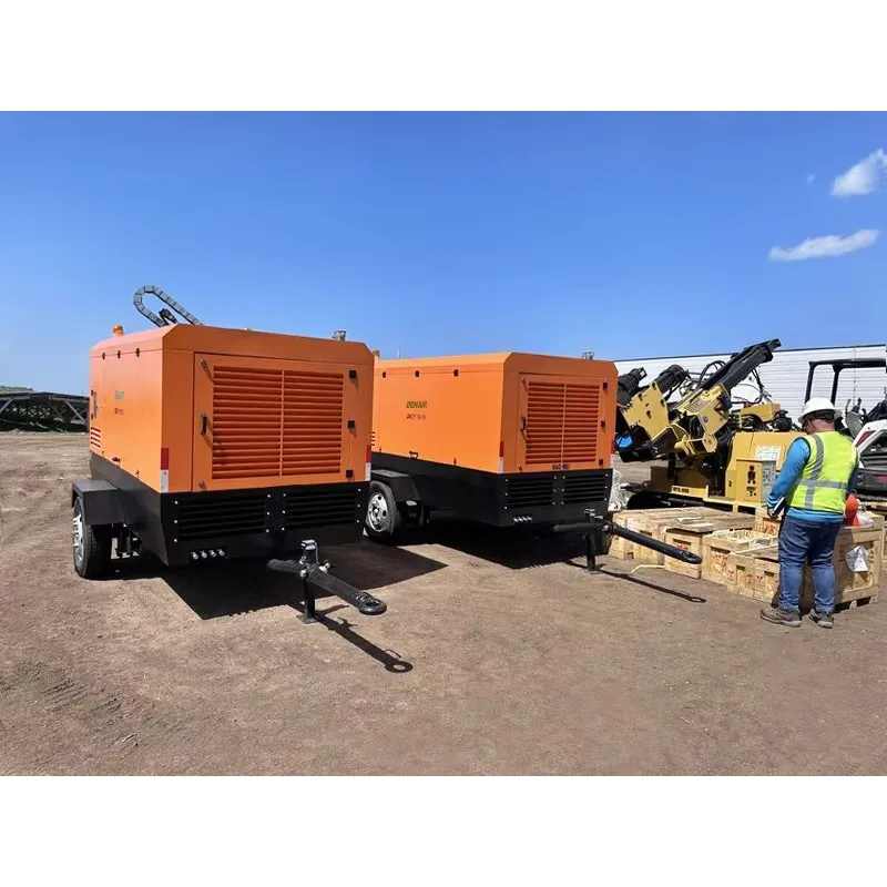 10m3/Min Diesel Driven Portable Air Compressor For Drilling And Mining