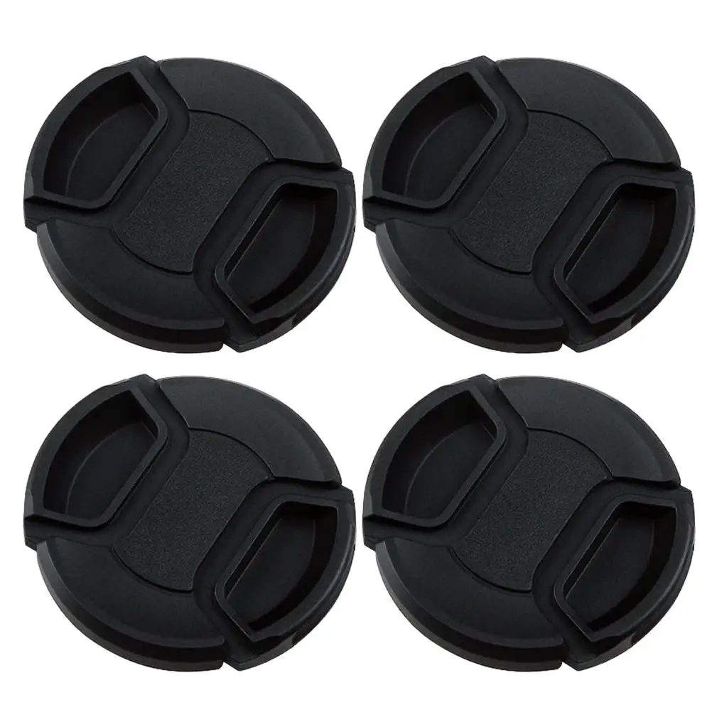 

4 Pcs Lens Cap Camera Splashproof Dustproof Protector Cover Center Pinch Plastic Easy Install Gifts Photography Enthusiast