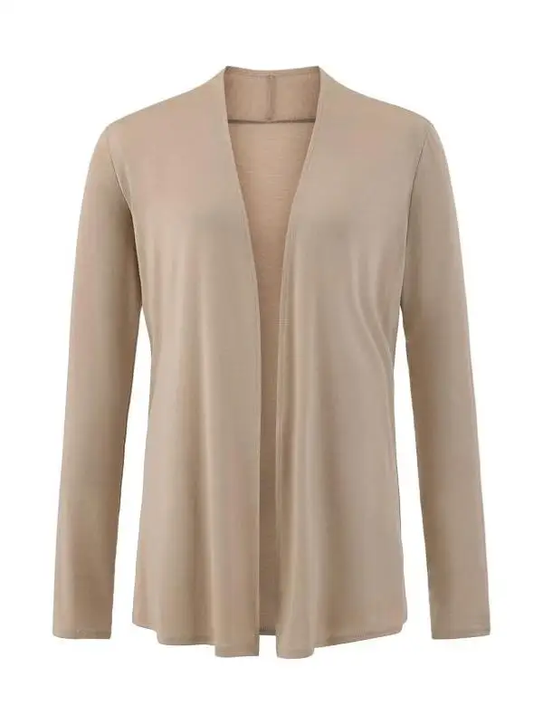 Coreano Lazy Sle Seta Protezione solare Aria condizionata irt Modello sottile V-ne Cardigan aperto lavorato a maglia Versatile leggero...