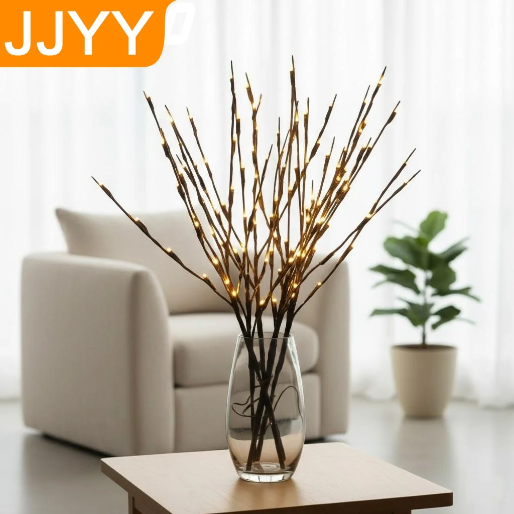 

20 LED Willow Twig Lights Battery Operated Decorative Artificial Tree Branches DIY Creative Home Atmosphere Lighting