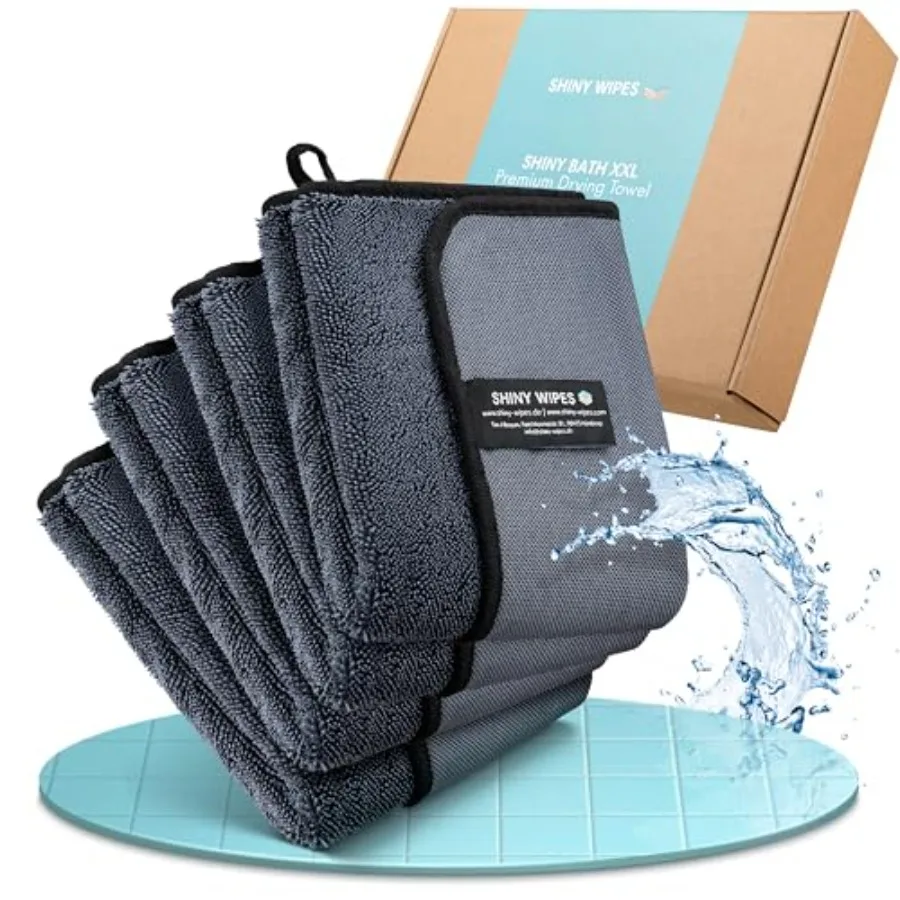

Салфетки Shiny Wipes XL: Оригинальное ультра-впитывающее полотенце с витой петлевой структурой, не оставляющее разводов, для сушки и очистки после душа.