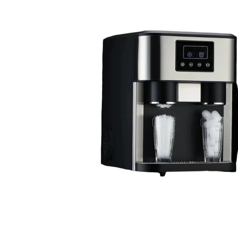 European insert small bar counter round ice, fully automatic household ice making, crushed ice and cold water three-in-one