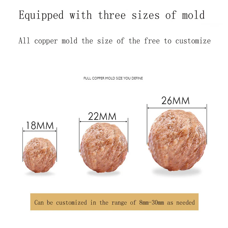 자동 산업용 쇠고기 박제 생선 미트볼 메이커, 몰드 이전 성형 비터 제품, 고기 볼 기계 제작