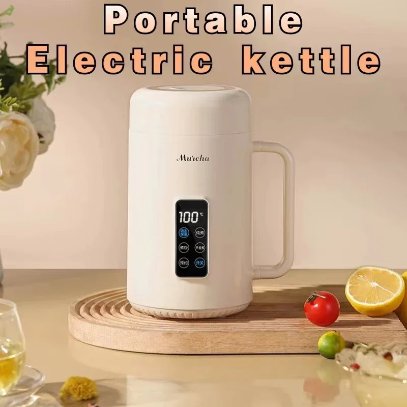 Small Portable Multifunctional Electric Kettle for Household Use, Mini 1L Office, Outdoor Travel Water Cup, Electric Stew Pot