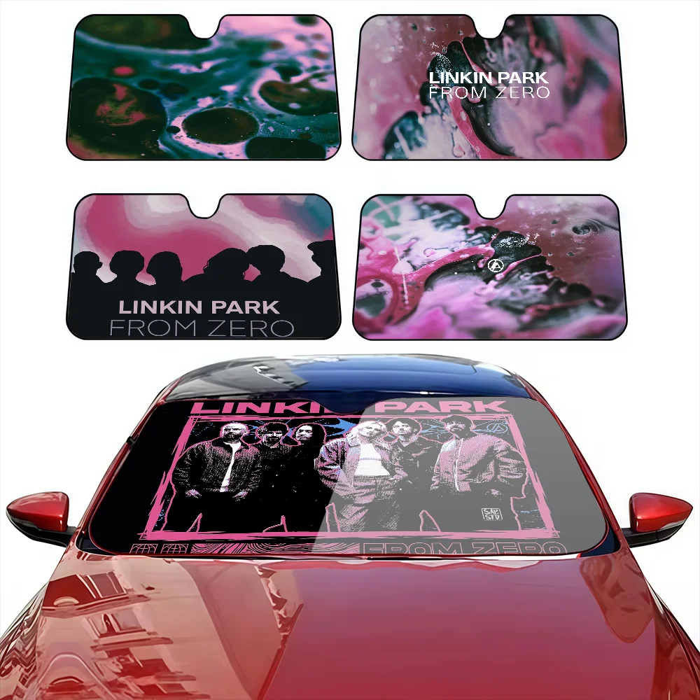 

Band L-LinkinS P-Park From Zero Funny Car SunShade Curtains Heat-insulating Suction Cup Blocks UV Rays Car Sun Visor