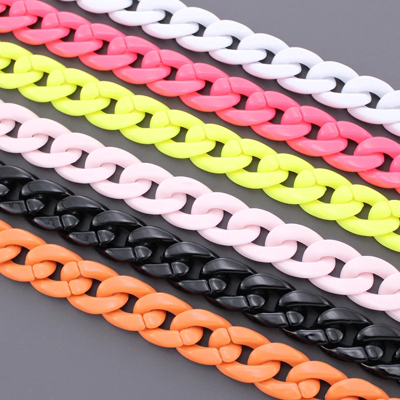 TINBERON Colorful Acrylic Resin Bag Strap for Shoulder Bags Handbag Handle Chain Strap Detachable Belts Straps Bag Accessories