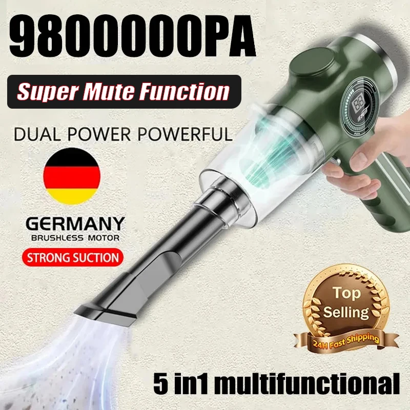 

New 9800000PA 5in1 Wireless Automobile Vacuum Cleaner Portable Vacuum Handheld Electric appliance Cleaner For Car home