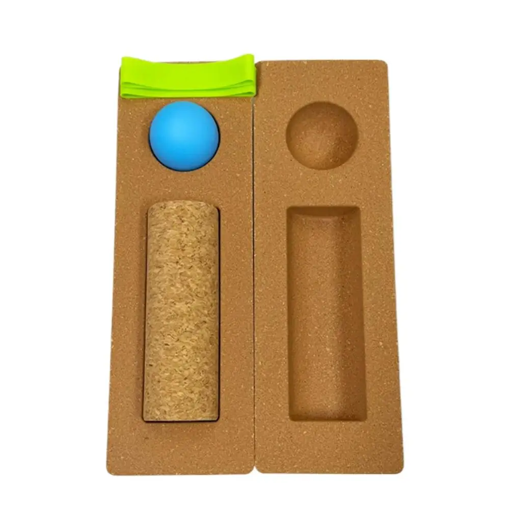 Kurk Balance Board Voetversterker Functie Enkelstabiliteit Trainer Premium draagbare balans Kurkroller voor yogatraining