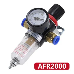 Pneumatic Filter Air AFR2000 Treatment Unit Pressure Regulator Compressor Reducing Valve Oil Water Separation Gauge Switch
