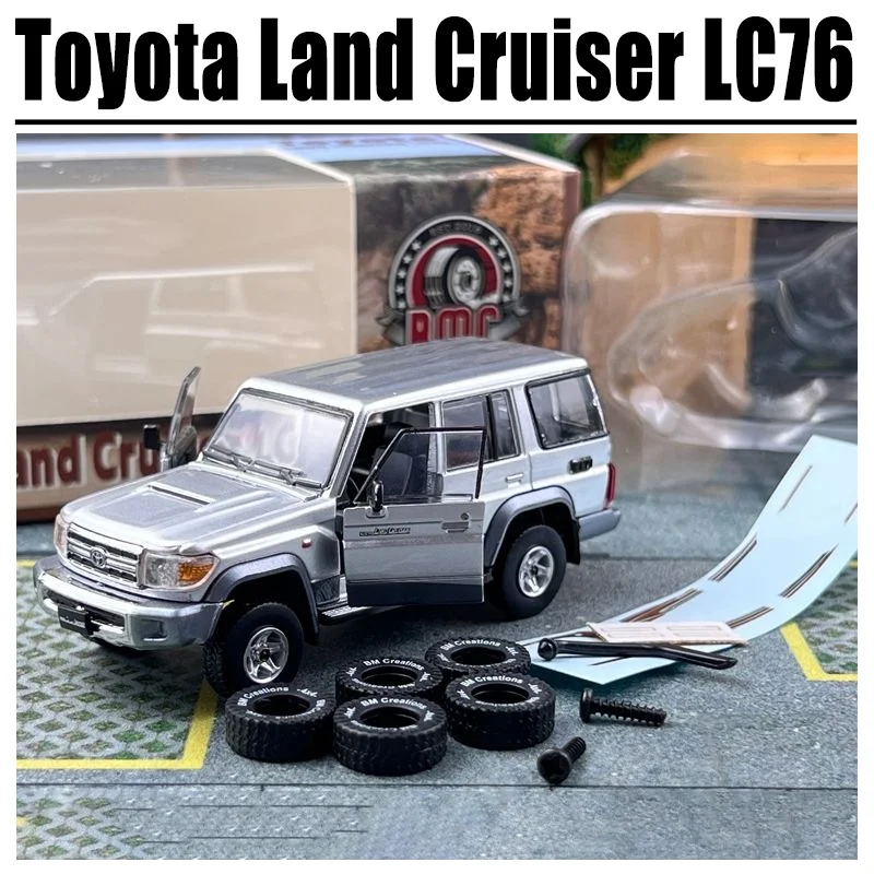 

BM 1/64 Toyota Land Cruiser LC76 Alloy Toy Motor Vehicle Diecast Metal Model