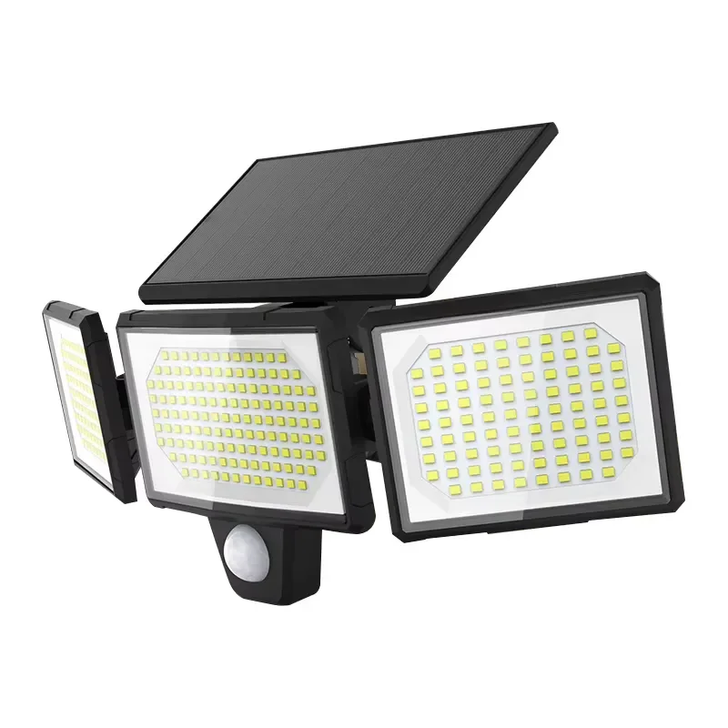 6000K Daylight LED Solar Wall Light IP65 Waterproof Outdoor Lamp with Motion Sensor for Garden Fence Deck Security Lighting