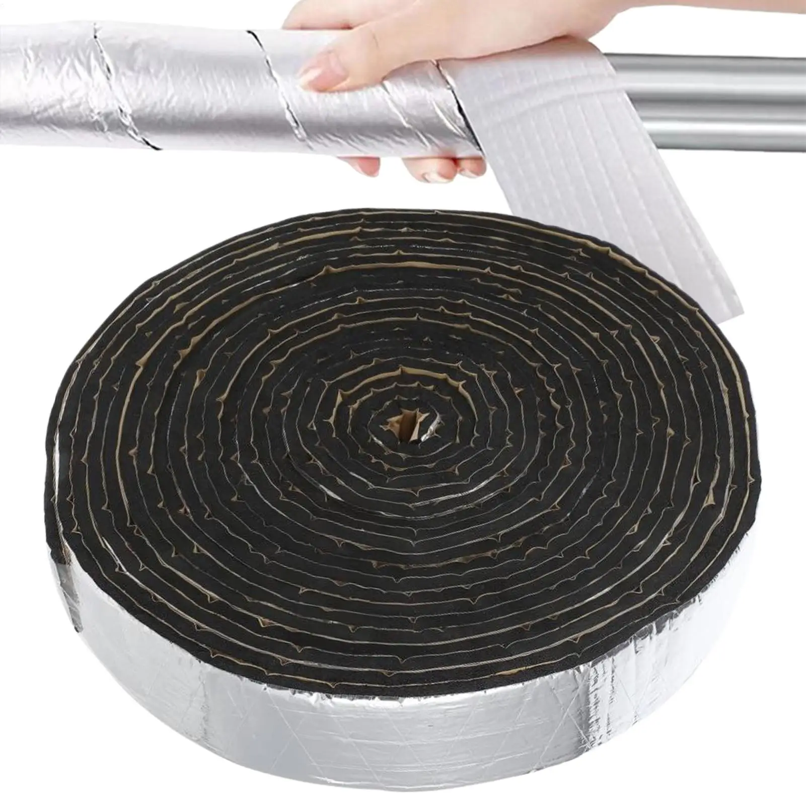 Pipe Insulation Wrap Waterproof Thickened Proof Freeze Protection Tape for Outdoor Aluminum Foil Pipes Garden Winter Protector