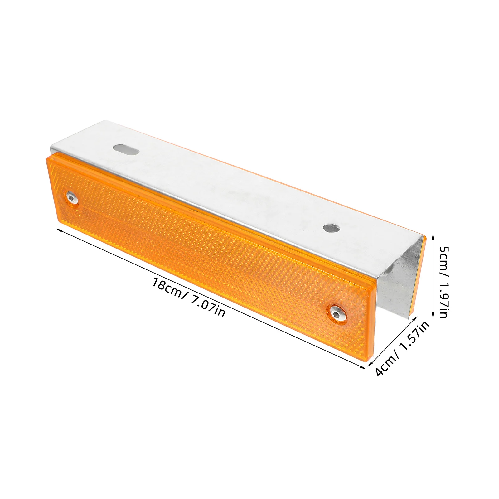 Marcadores de carretera reflectantes rectangulares, señales de seguridad duraderas para pavimento al aire libre, reflectores de Control de tráfico de alta visibilidad, 2 uds.