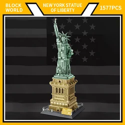 WG5227 1577Pcs Bricks 1/ 1 World Architecture Liberty Statue Model Building Blocks/Plastic Toys For Kids Adult boys Gift