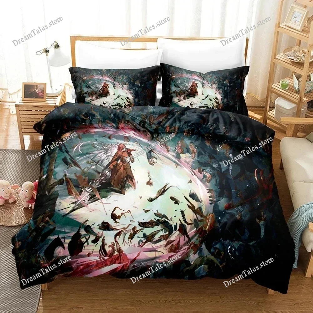 3D Printed Anime The OVERLORD Bedding Set Boys Girls Twin Queen Size Duvet Cover Pillowcase Bed Kids Adult Home Textileextile369