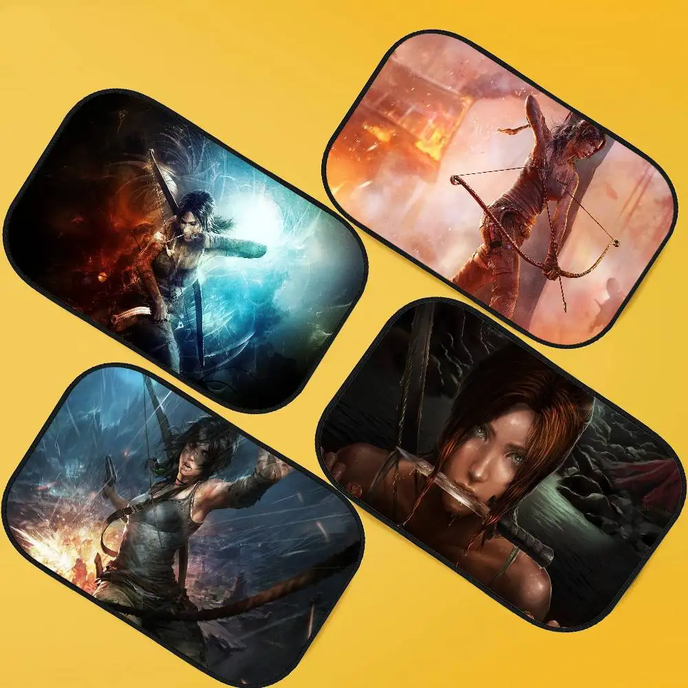 

T-Tomb R-Raider автомобильные солнцезащитные чехлы, универсальные автомобильные занавески, автомобильные солнцезащитные козырьки для окон, аксессуары