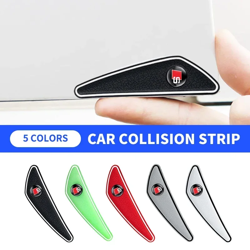 

4pcs Car Door Rearview Mirror Edge Guard Protection Strip For Audi SLine Q3 Q5 Q7 RS3 RS4 A3 A4 B5 B7 B9 A5 A6 C5 C6 C7 A7