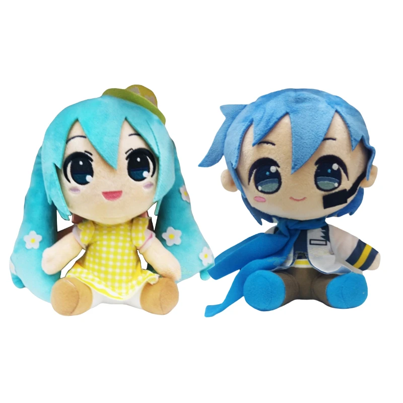 20cm Japan Anime  Hatsune Miku Plush Stuffed Toys Kaito Cartoon Figure Cute Dolls Children's Birthday Gifts Kawaii Xmas Decor