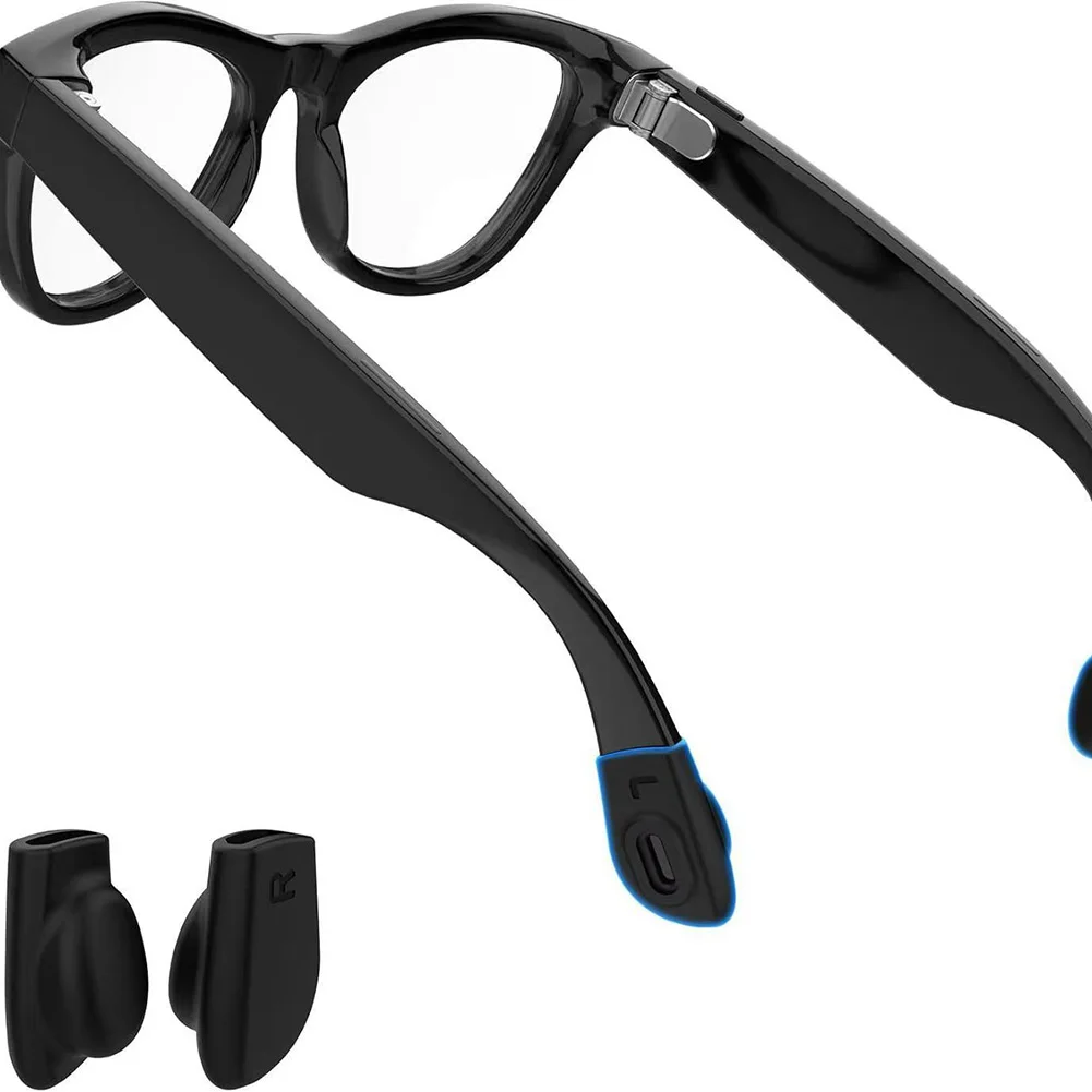 Low-Profile Eyeglass Holder for Ray-Ban Smart Glasses Weighing Less Than 3 Grams with Non-Slip Grip and Comfort-Oriented Shape