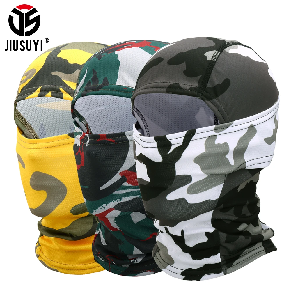 

Camouflage Tactical Balaclava Cap Breathable Full Face Scarf Mask Airsoft Paintball Hunting Head Cover Hats Beanies Men Women