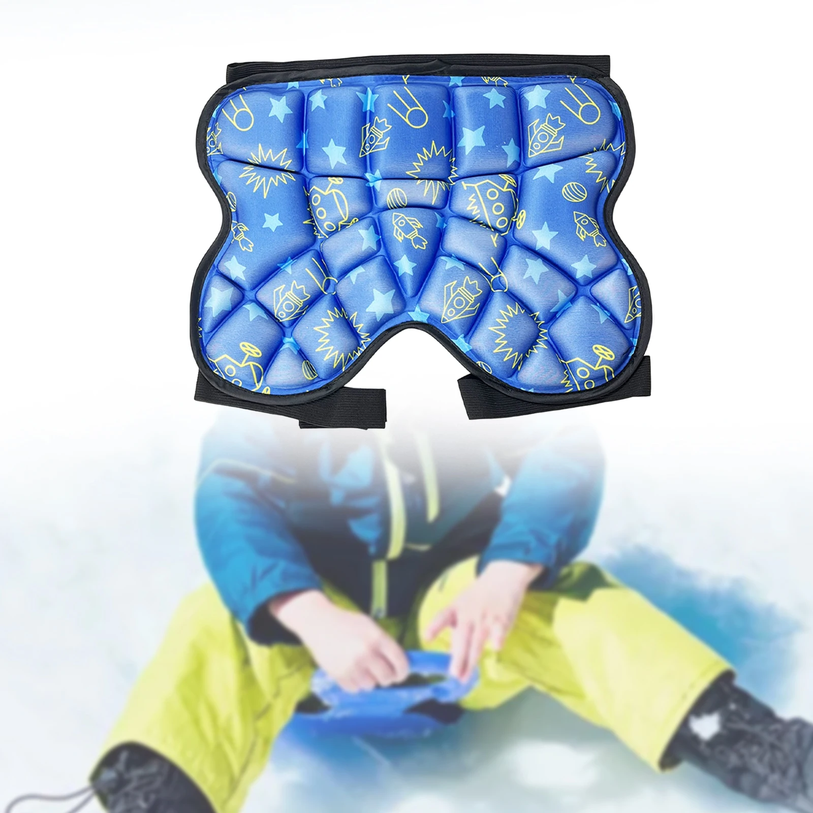 Kids Skid Hip Pad Ski Hip Snowboard Protection Thick Adjustable For Outdoor Sport Skiing Skating Skiing