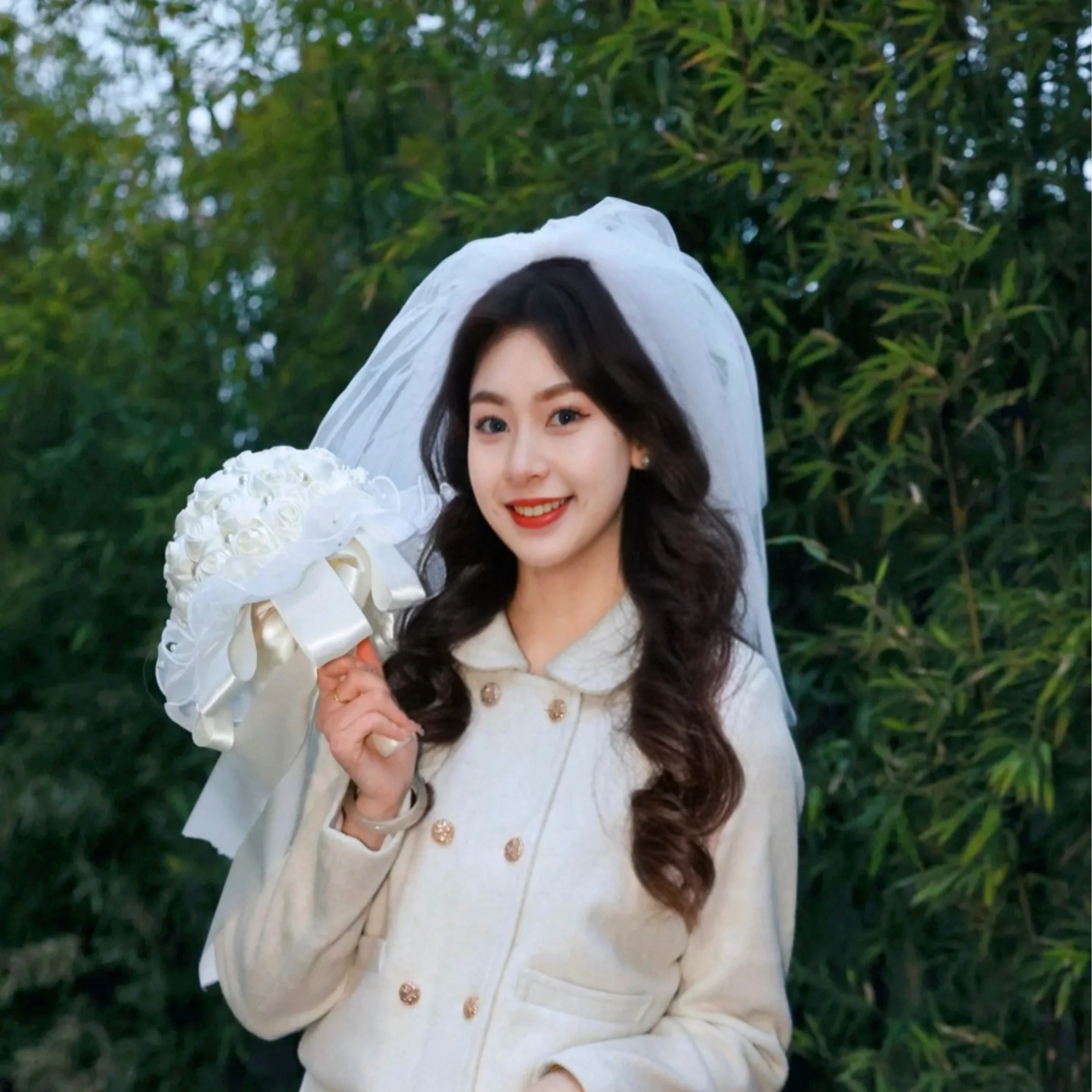 DIY handmade material package, hand bouquet, simulated bridal wedding dress, finished product, gift for girlfriends and newlywed
