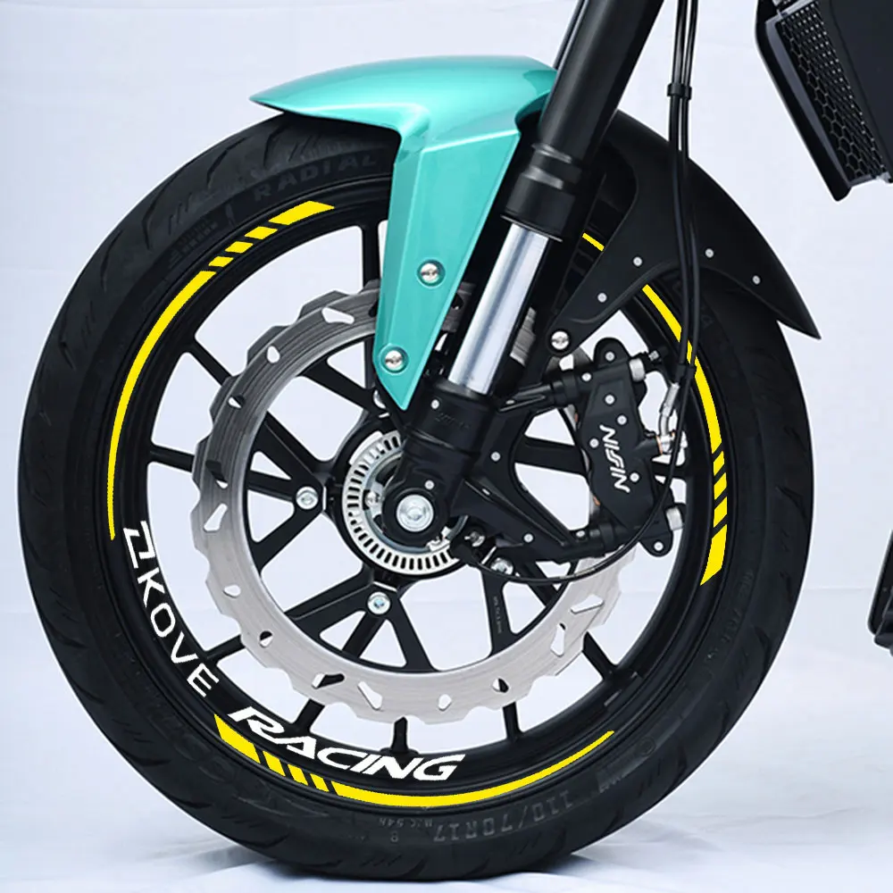 For KOVE 321RR 450RR Cobra321R Motorcycle Reflective Wheel Hub Sticker Rim Decal Stripe Tape Waterproof Accessories