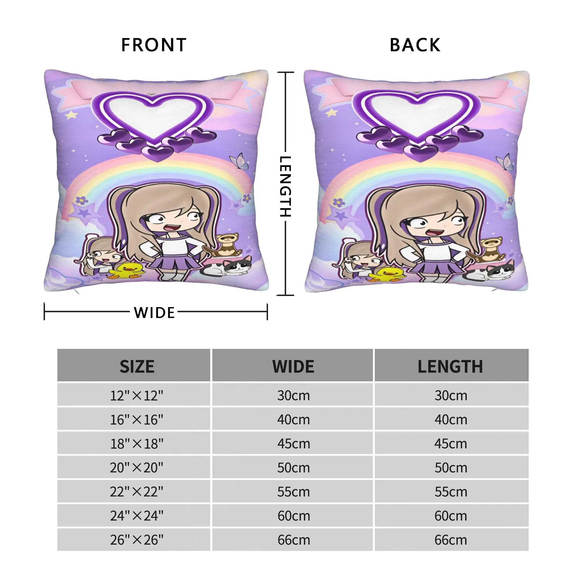 Pastel Banner Group Lyna Vallejos Pillow Cover  Funny Pillow Case For Living Room Chair Comfy Pillowcases Gift