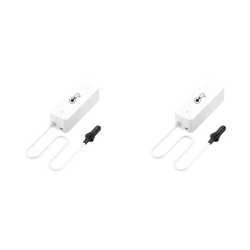 A02M-2X Tuya Wifi Temperatures Humidity Sensor With External Probe Wireless Temperatures App Monitor For Freezer Fish Tank