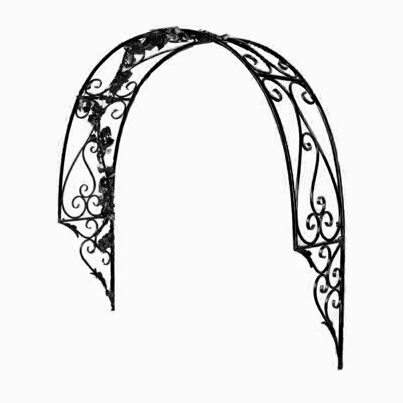 American country metal climbing flower stand green plant climbing vine stand window shading green plant garden door top