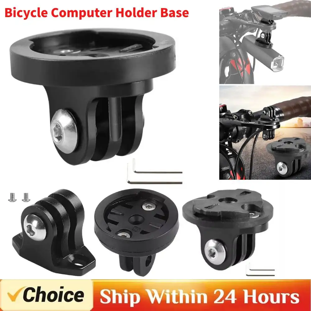 Bike Computer Mount Bicycle Camera Headlight Holder Adapter Aluminum Alloy Holder For Garmin Gopro Male/female Bracket