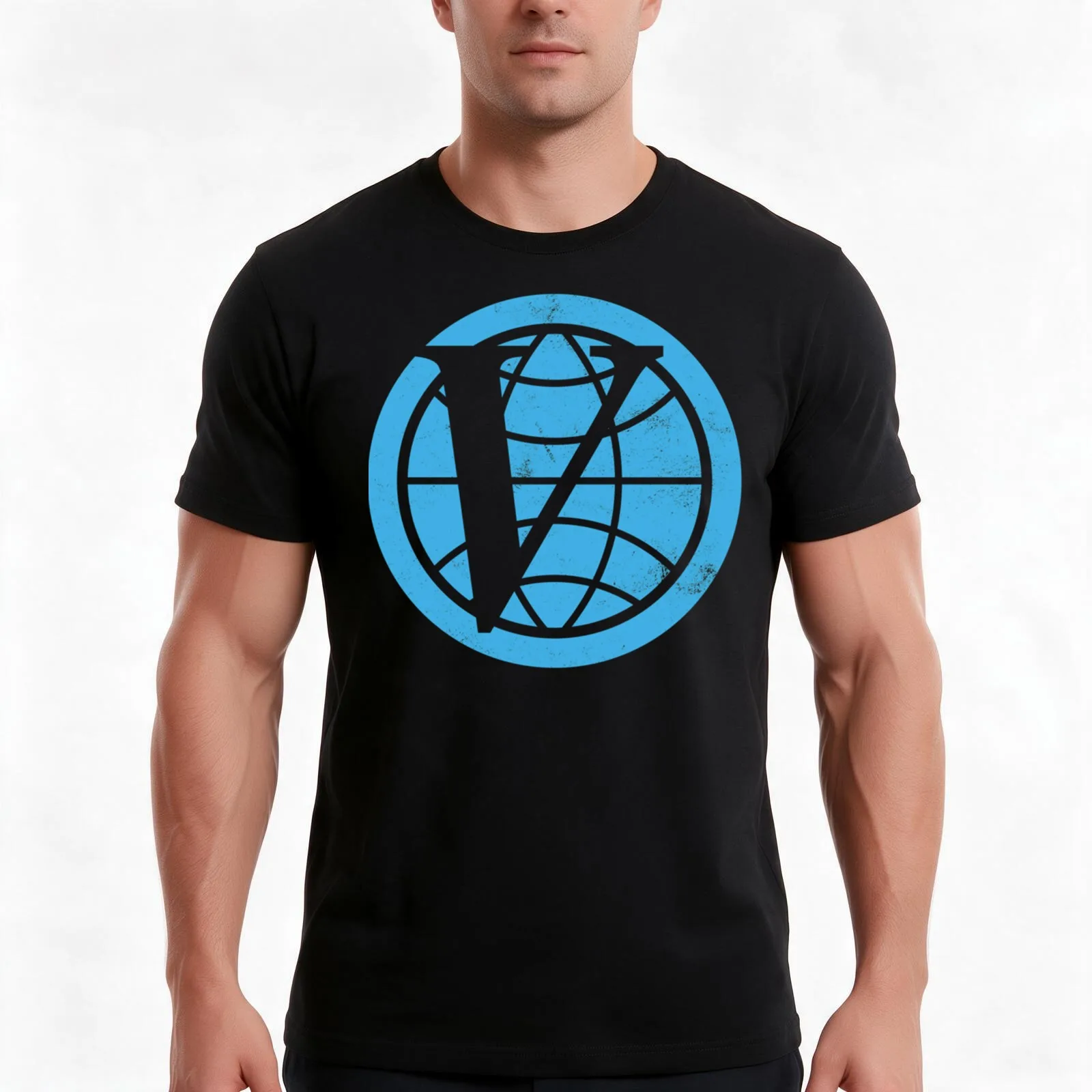 Venture Industries logo — The Venture Bros. T-Shirt, Summer Casual Cotton Tee, Oversized Streetwear Tops, Vintage Graphic Print