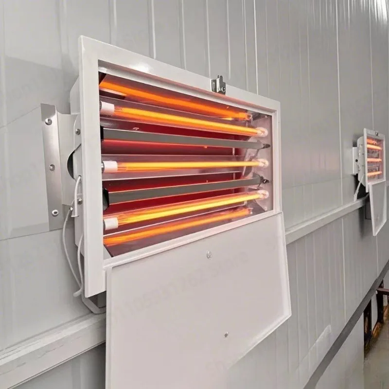 Explosion proof carbon fiber infrared heating lamp double tube paint drying light for spray booth