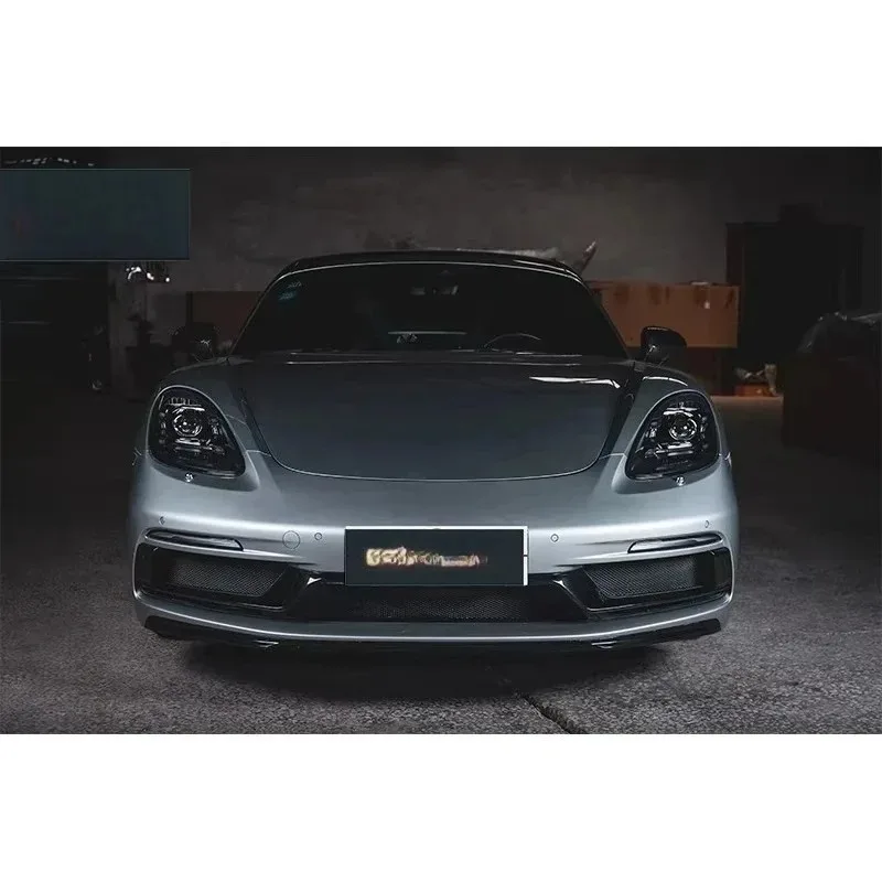 T- Factory Body Kits for  Cayman Boxster 718 High Quality Front Bumper Assembly Taillamp Tail Lip Upgrade GTS Style