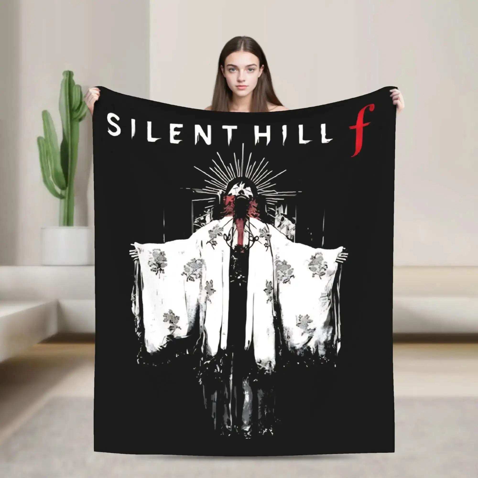 

Плед Silent Hill: Мягкое, теплое, плюшевое покрывало для дивана, кресла, кровати, путешествий на самолете, фланелевое покрывало-накидка