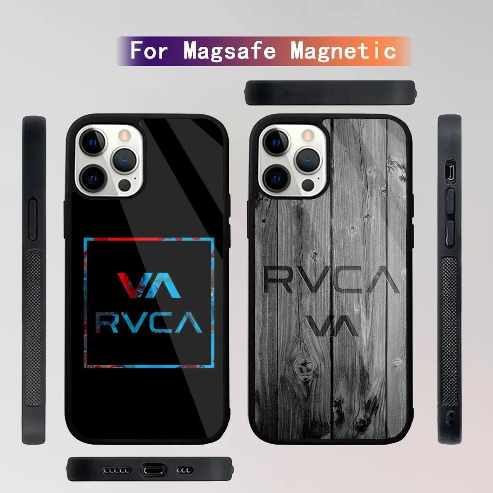 

Luxury R-RVCA-S Phone Case For iPhone 16,15,14,13,12,11,Plus,Pro,Max Mini Magsafe Magnetic Wireless Charging