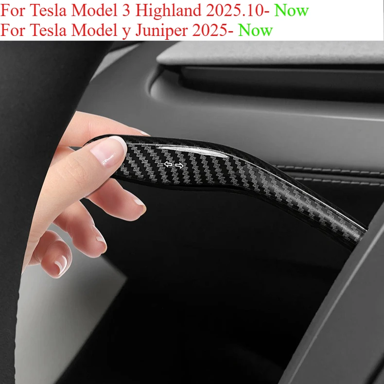 For Tesla Model Y Model 3 Highland Gear Shift Cover Steering Wheel Paddle Shift Handle Protector Shell Anti-Scratch Accessories