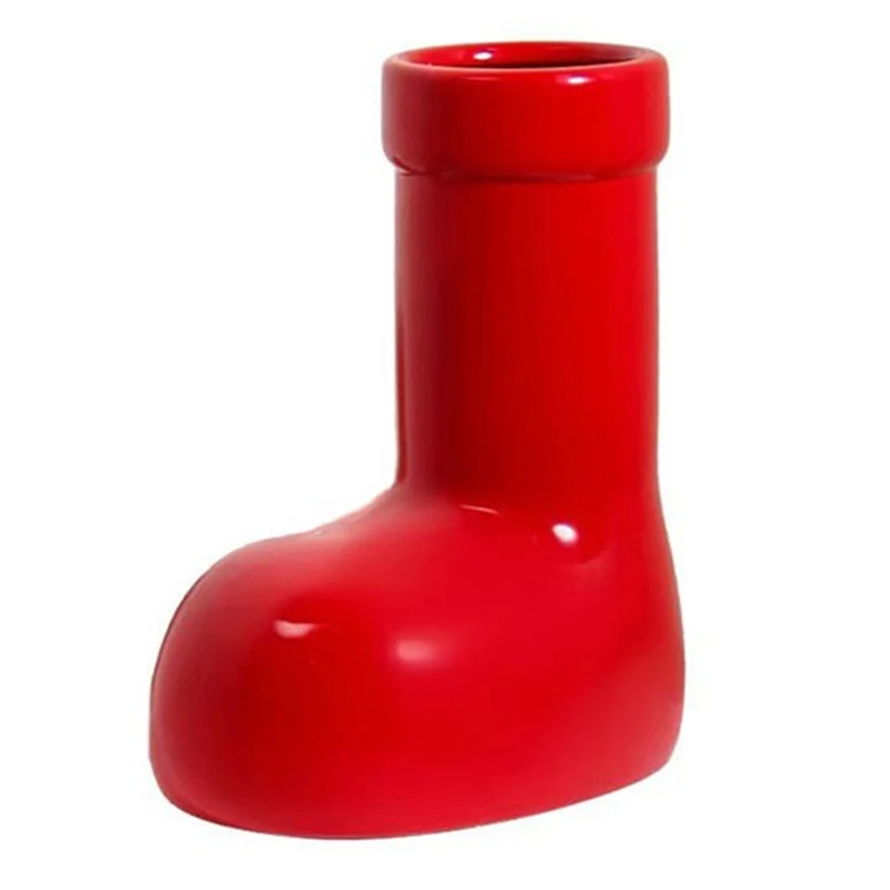 Modern Red Shoe-Shaped Vase Valentine's Gift Home Holiday Table Decoration Perfect For Hydroponic Containers Of Flowers