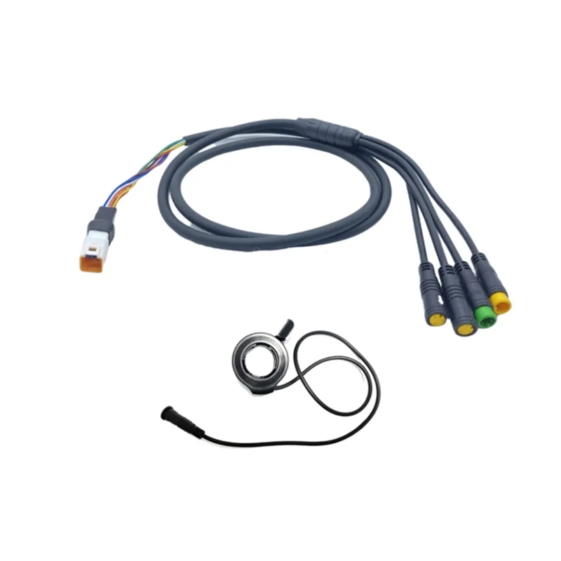

E-Bike Motor Cable Set 1T4 For Bafang M400 G330 G510 M620 E-Bike Motor Cable Can/Uart 130X Throttle Included
