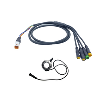 E-Bike Motor Cable Set 1T4 For Bafang M400 G330 G510 M620 E-Bike Motor Cable Can/Uart 130X Throttle Included