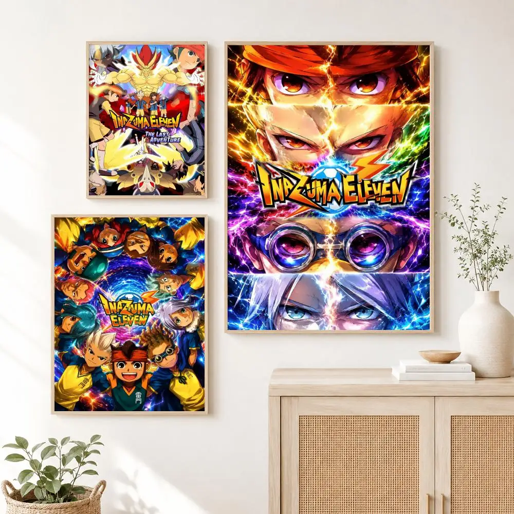 I-Inazuma Eleven Anime Painting Calligraphy Canvas Painting Art for Bedroom Living Room Home Decor Wall Decoration Decals Gift