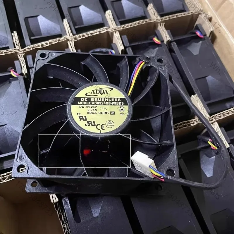 Tool PartsOriginal AD0924XB-F9BDS 9238 9cm 24V 0.95A 92*38mm 4-wire frequency converter violent fan