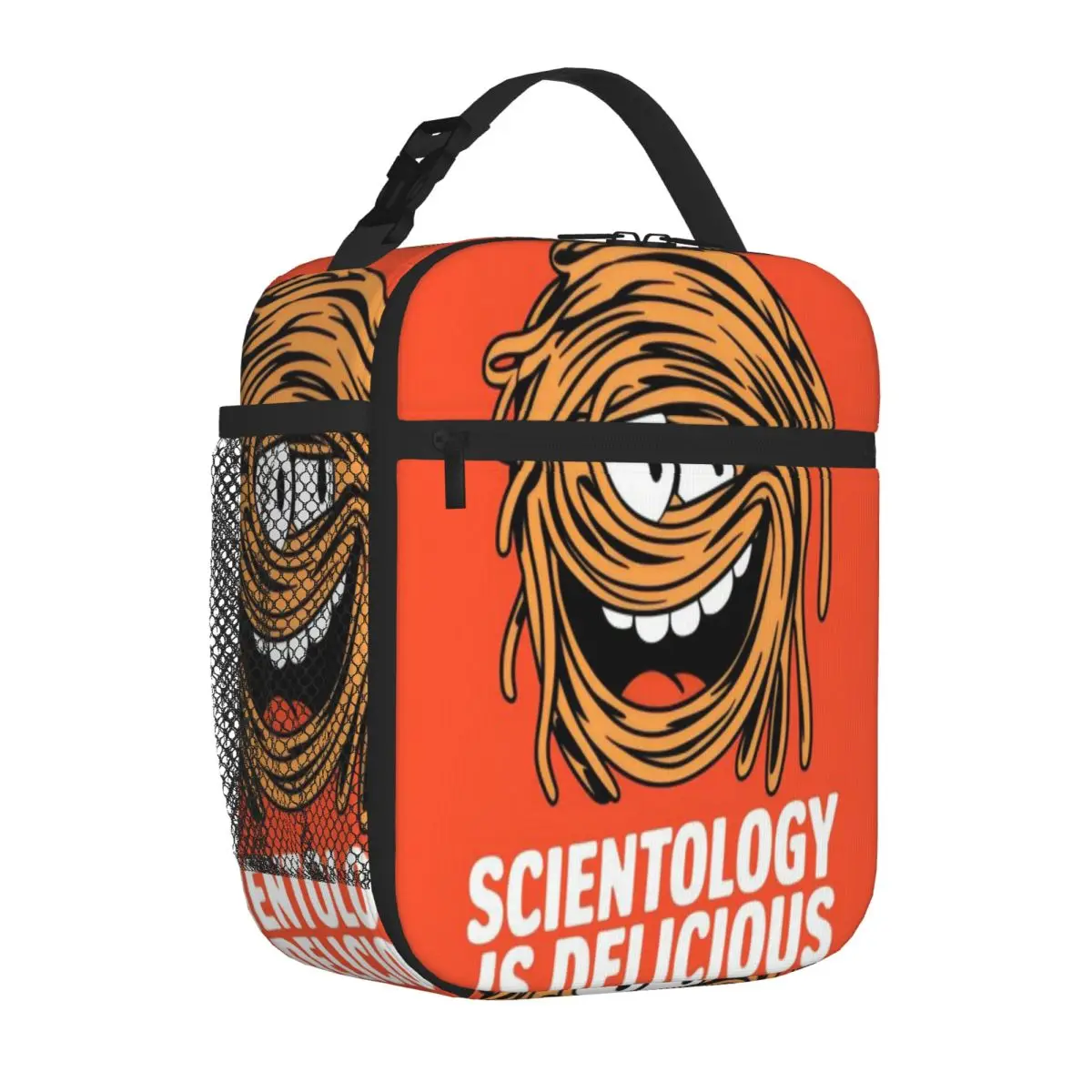 Hot Sale Scientology Is Delicious - Funny Noodle Character Watercolor Insulated Snack Tote Business Trip Lunch Tote
